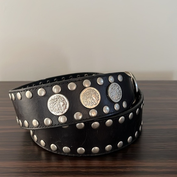 Indian Chief Black Belt, Punk, Rock, Native American Chief Head 36” - Picture 3 of 8